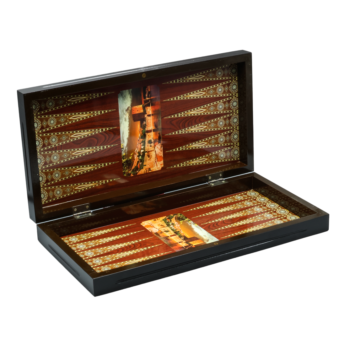 Manzaralı Polyester Tavla (Orta) Alanya Kalesi